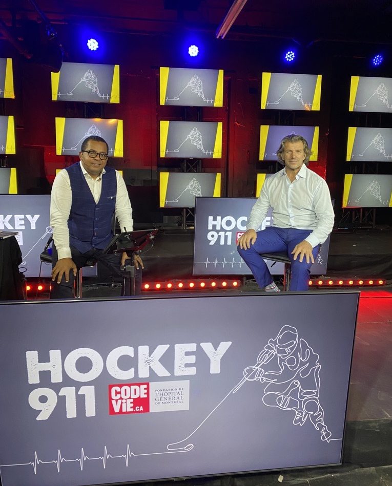 Hockey 911 : Gregory Charles et Marc Bergevin en studio