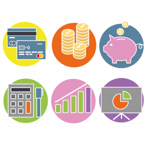 illustration of financial tools
